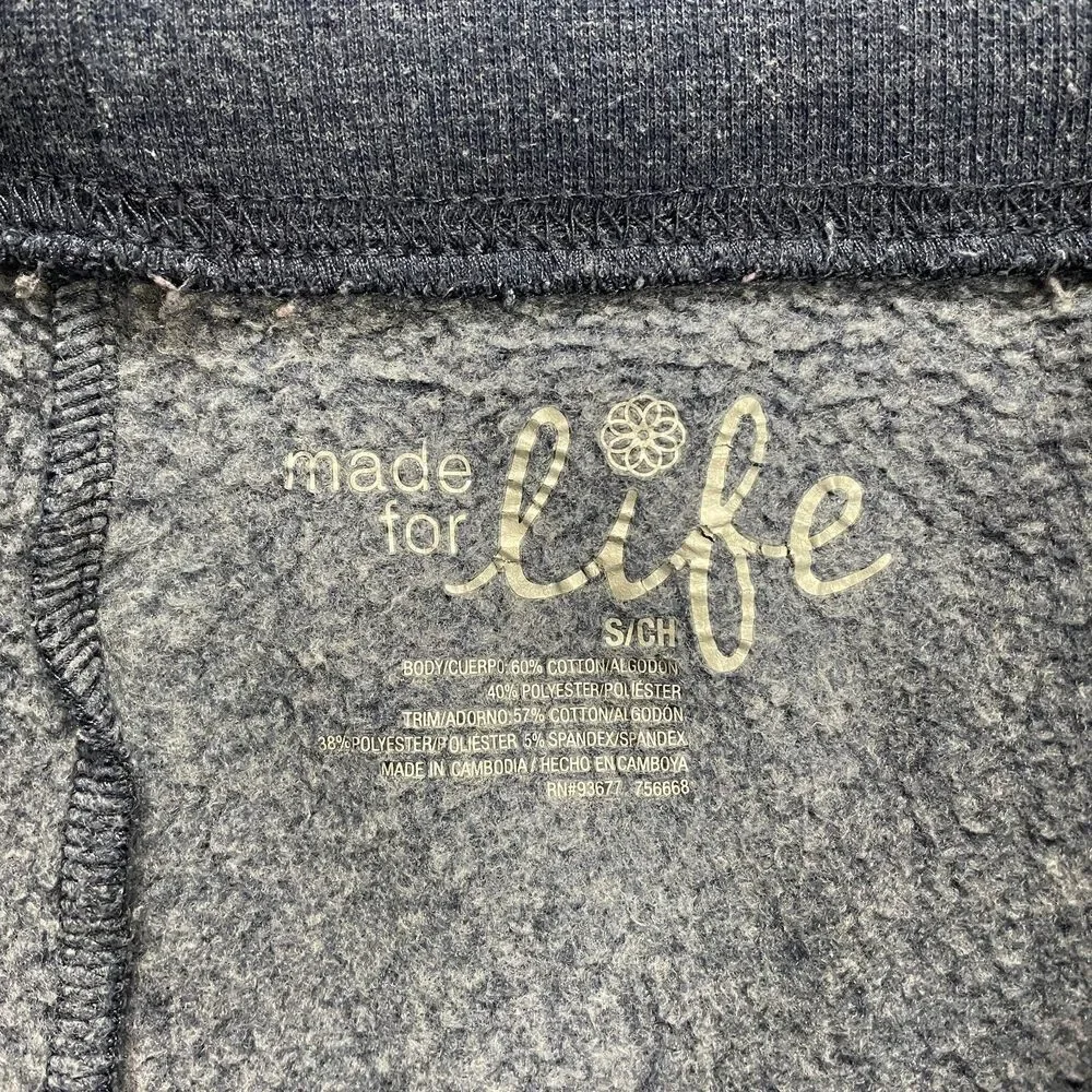 Made for Life Sweatpants Womens Small Blue Lounge comfort Soft Ladies 32x29